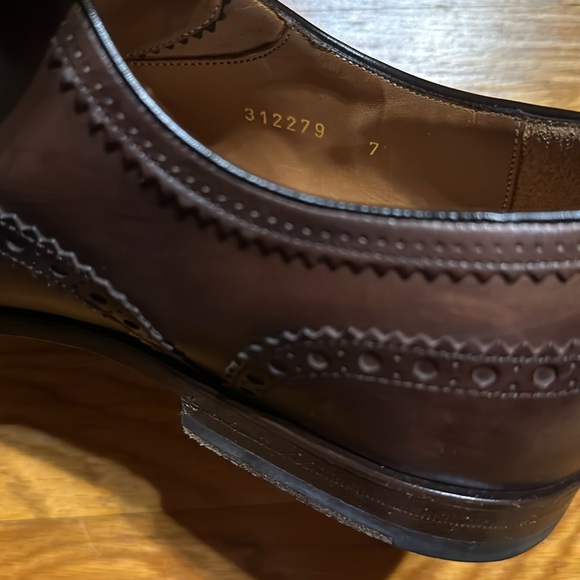 Gucci - Cap Toe Dress Shoes - Men’s Size 7 (US) - Brown - Picture 7 of 14